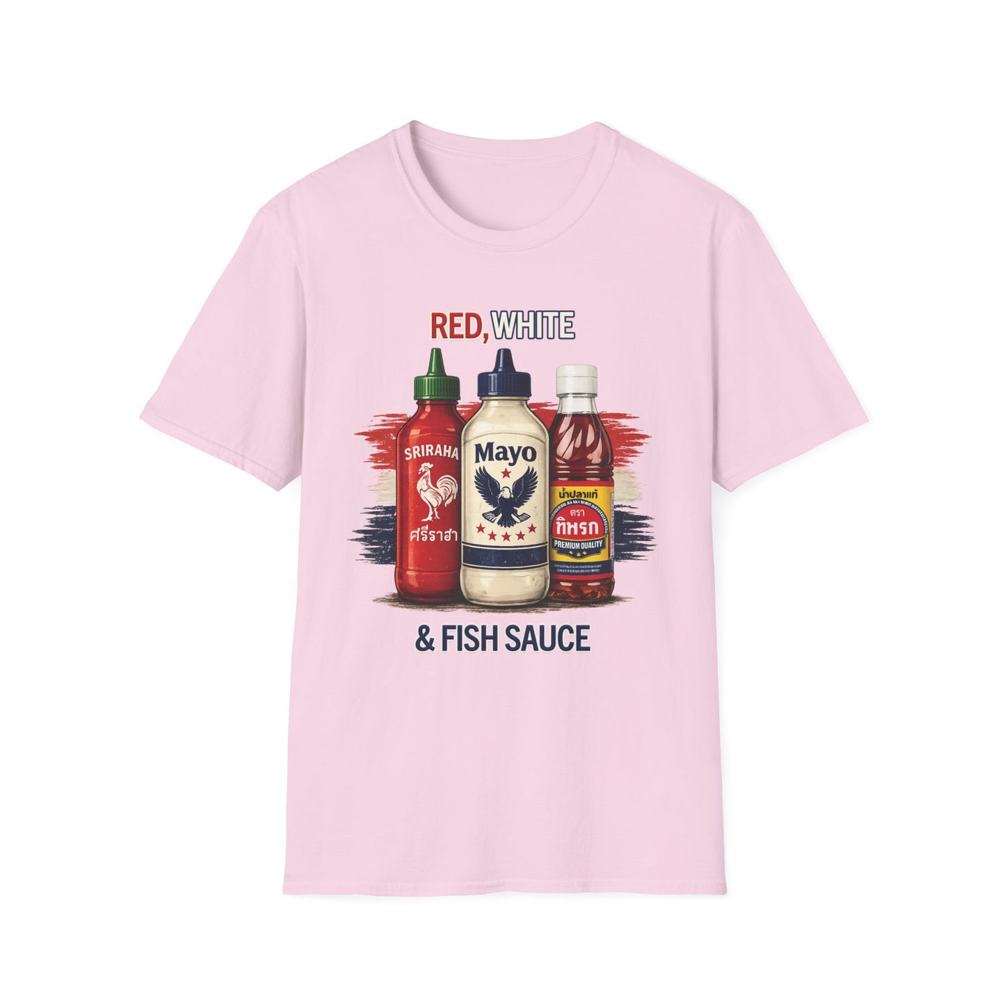 Red, White & Fish Sauce Unisex SoftStyle Tee