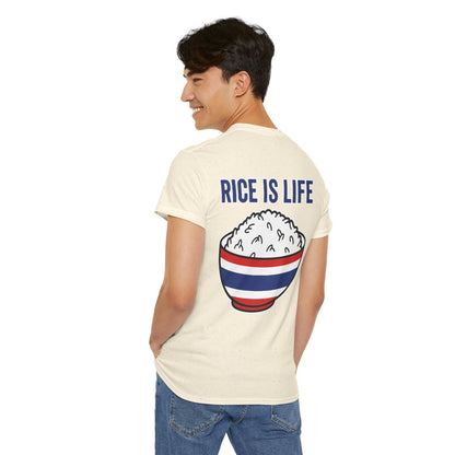 Rice is Life (Back) Heavy Cotton Tee