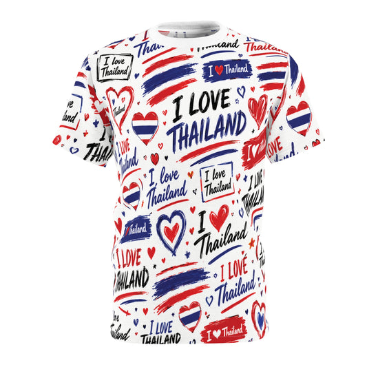 I Love Thailand Unisex Cut & Sew Tee (AOP)