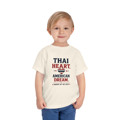 Thai Heart, American Dream 4th of July Toddler Kids Tee