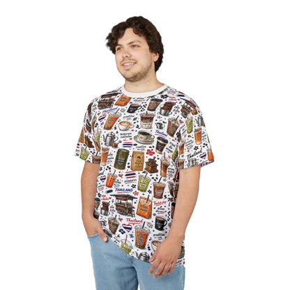 Thai Drinks Printed Unisex Cut & Sew Tee (AOP)