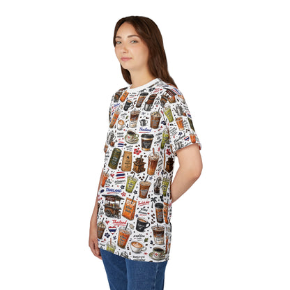 Thai Drinks Printed Unisex Cut & Sew Tee (AOP)