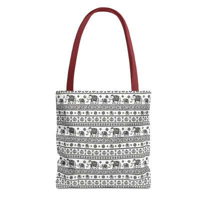 Thai Elephant Tote Bag - Patterned AOP