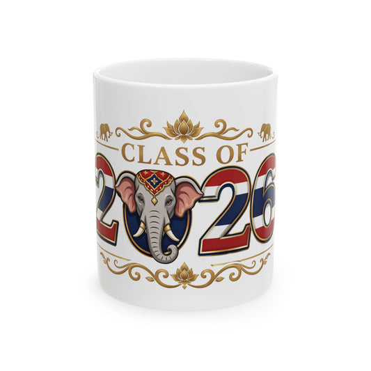 Class of 2026(Elephant) Ceramic Mug, (11oz, 15oz)