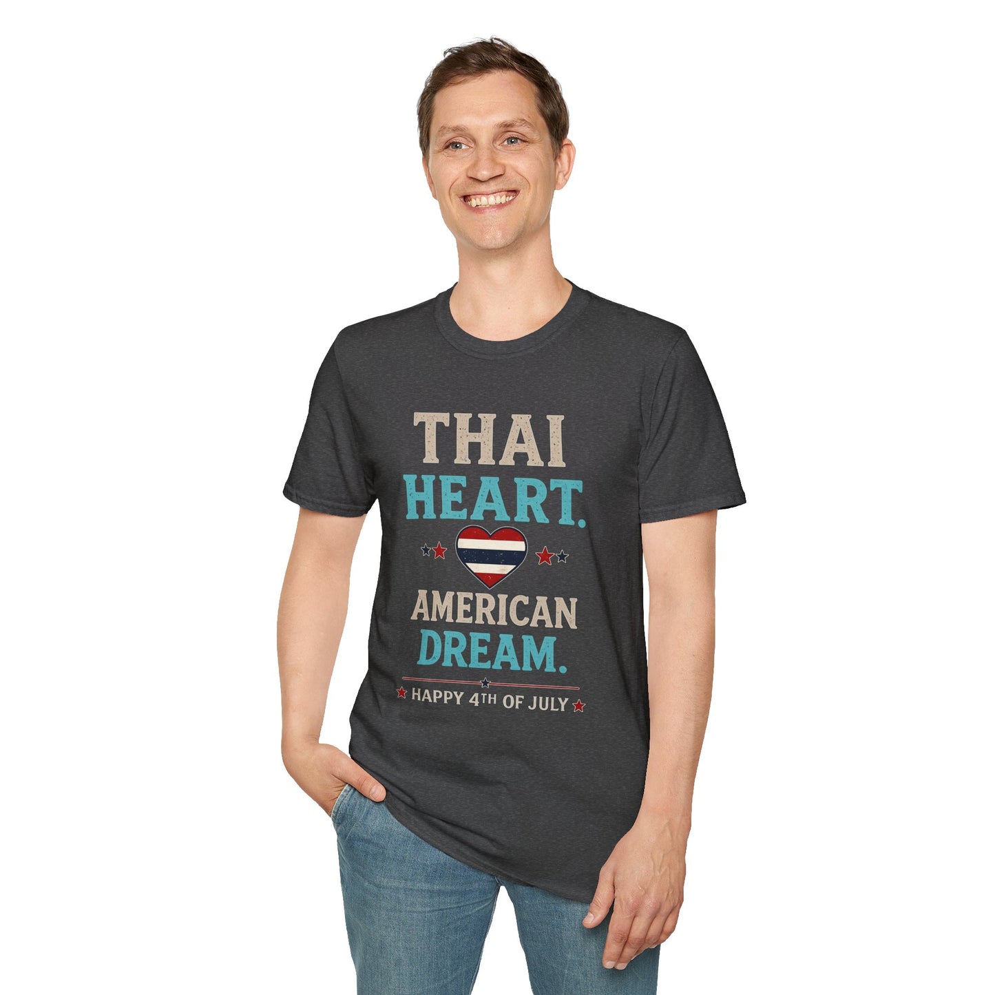 Thai Heart. American Dream. 4th of July Unisex Tee