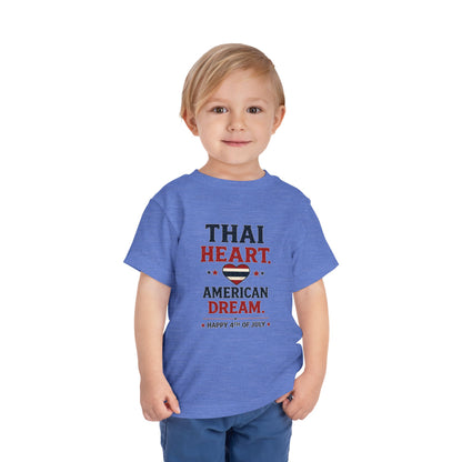 Thai Heart, American Dream 4th of July Toddler Kids Tee