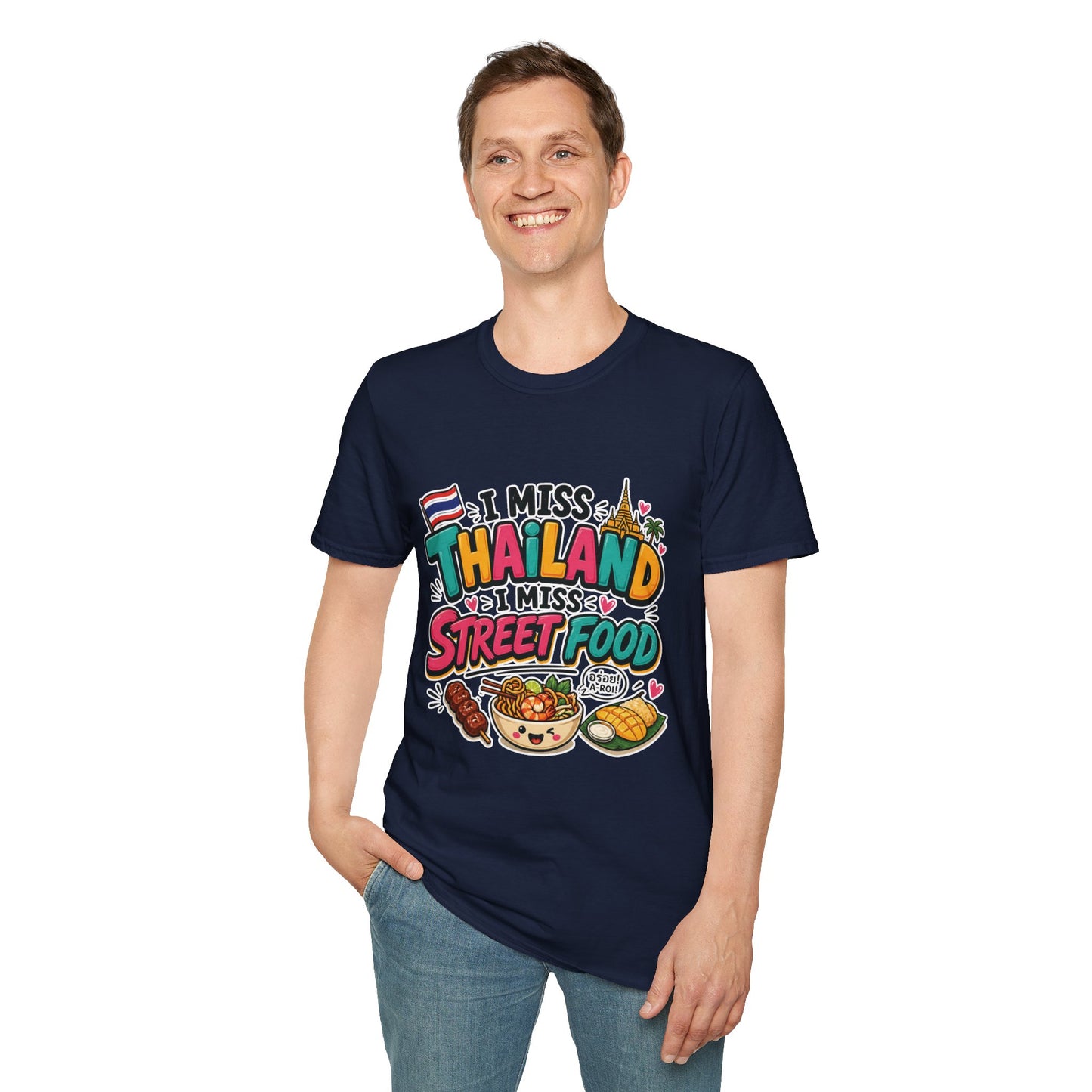 I Miss Thailand I Miss Street Food Unisex Softstyle Tee