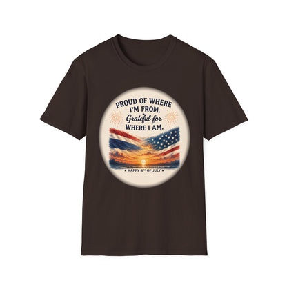 Proud of Where I'm From, Grateful for Where I am tee