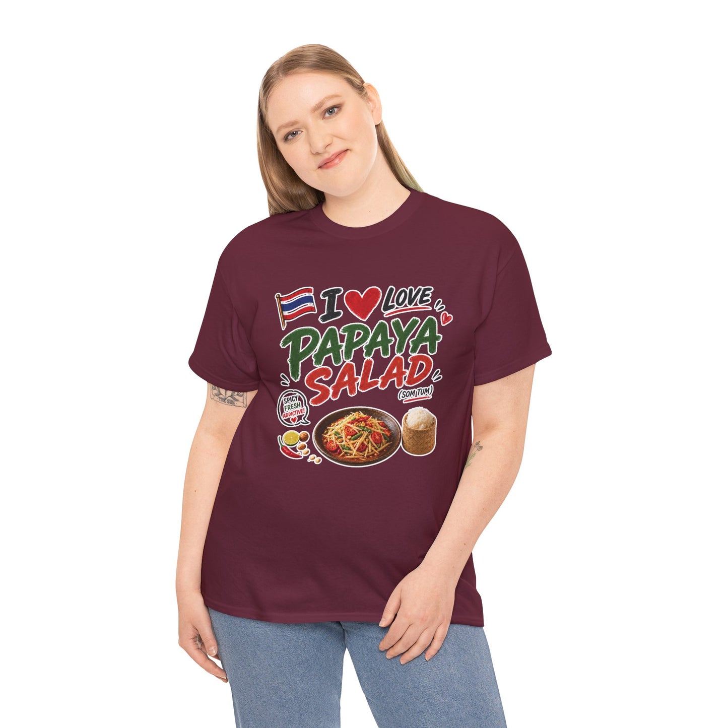 I Love Papaya Salad Unisex Tee