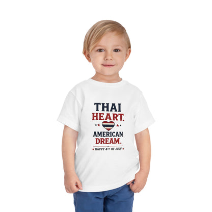 Thai Heart, American Dream 4th of July Toddler Kids Tee