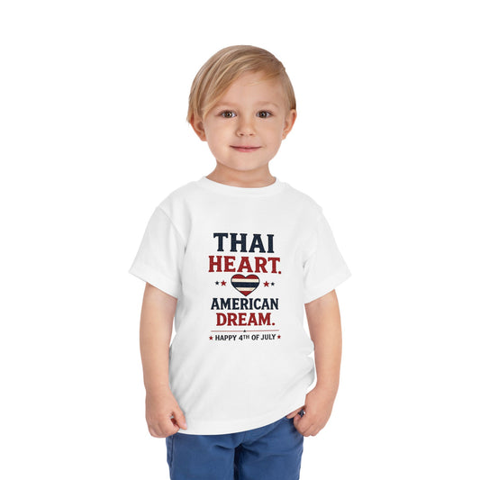 Thai Heart, American Dream 4th of July Toddler Kids Tee