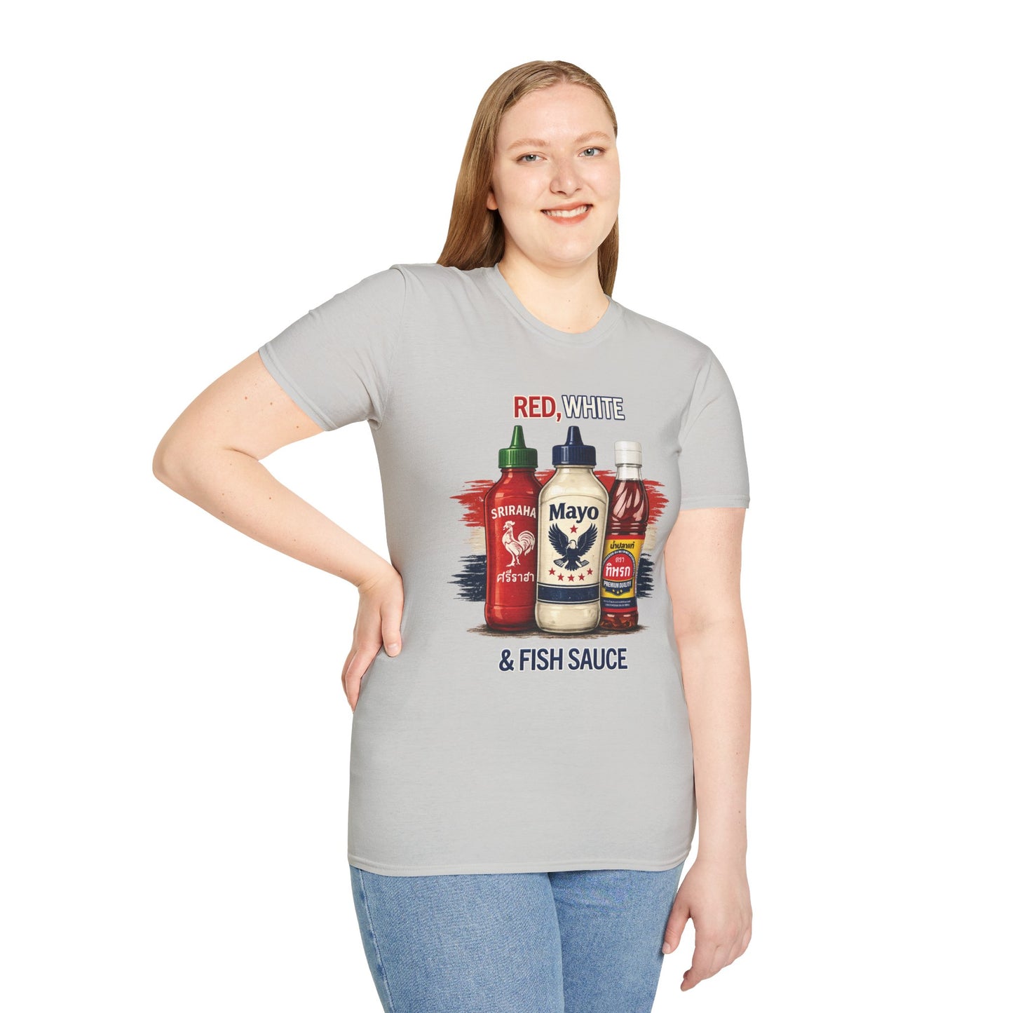 Red, White & Fish Sauce Unisex SoftStyle Tee