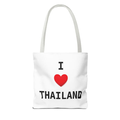 I heart Thailand with Thailand flag Tote Bag (AOP)