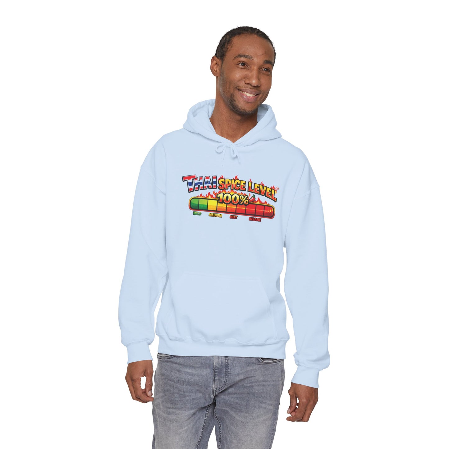 Thai Spice Level 100% Men Hooded Sweatshirt