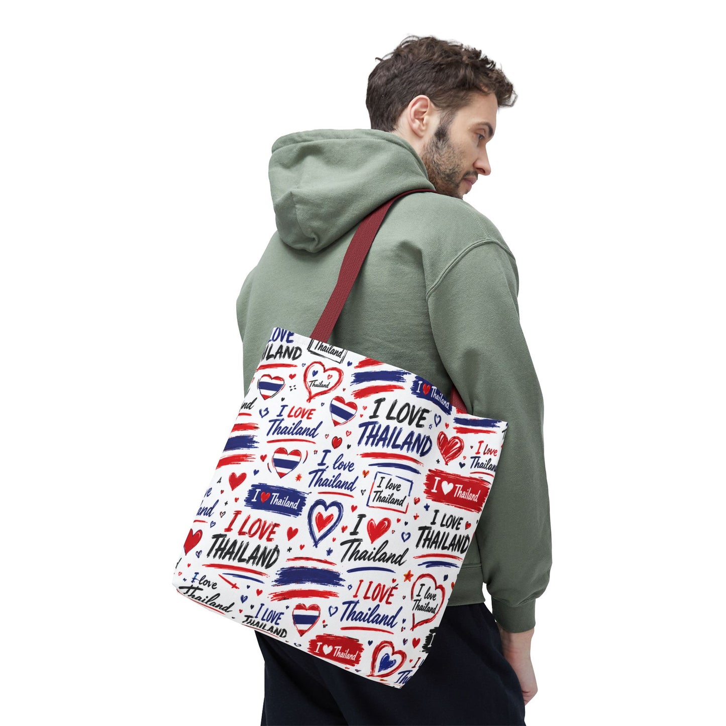 I love Thailand Tote Bag Wide Bottom