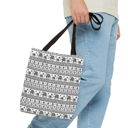 Thai Elephant Tote Bag - Patterned AOP