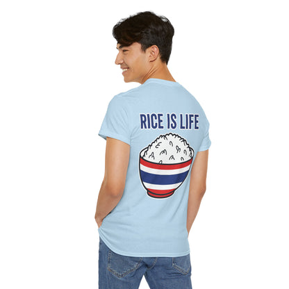 Rice is Life (Back) Heavy Cotton Tee