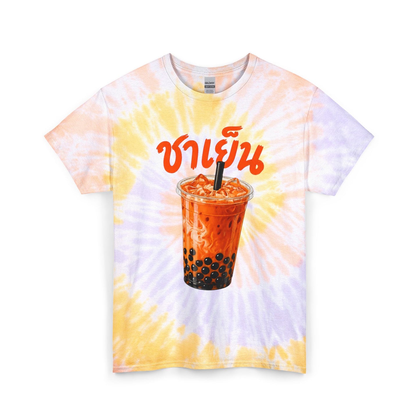 ชาเย็น Thai Iced Boba Milk Tea Unisex tie-dye Tee