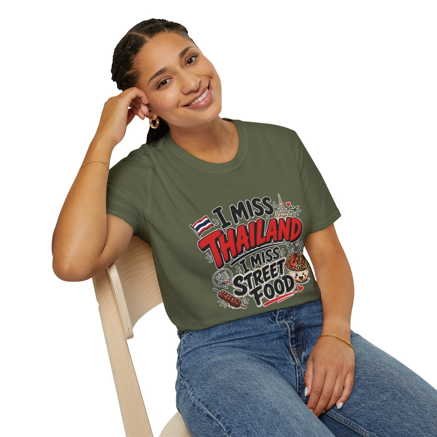 I Miss Thailand I Miss Street Food Unisex SoftStyle Tee