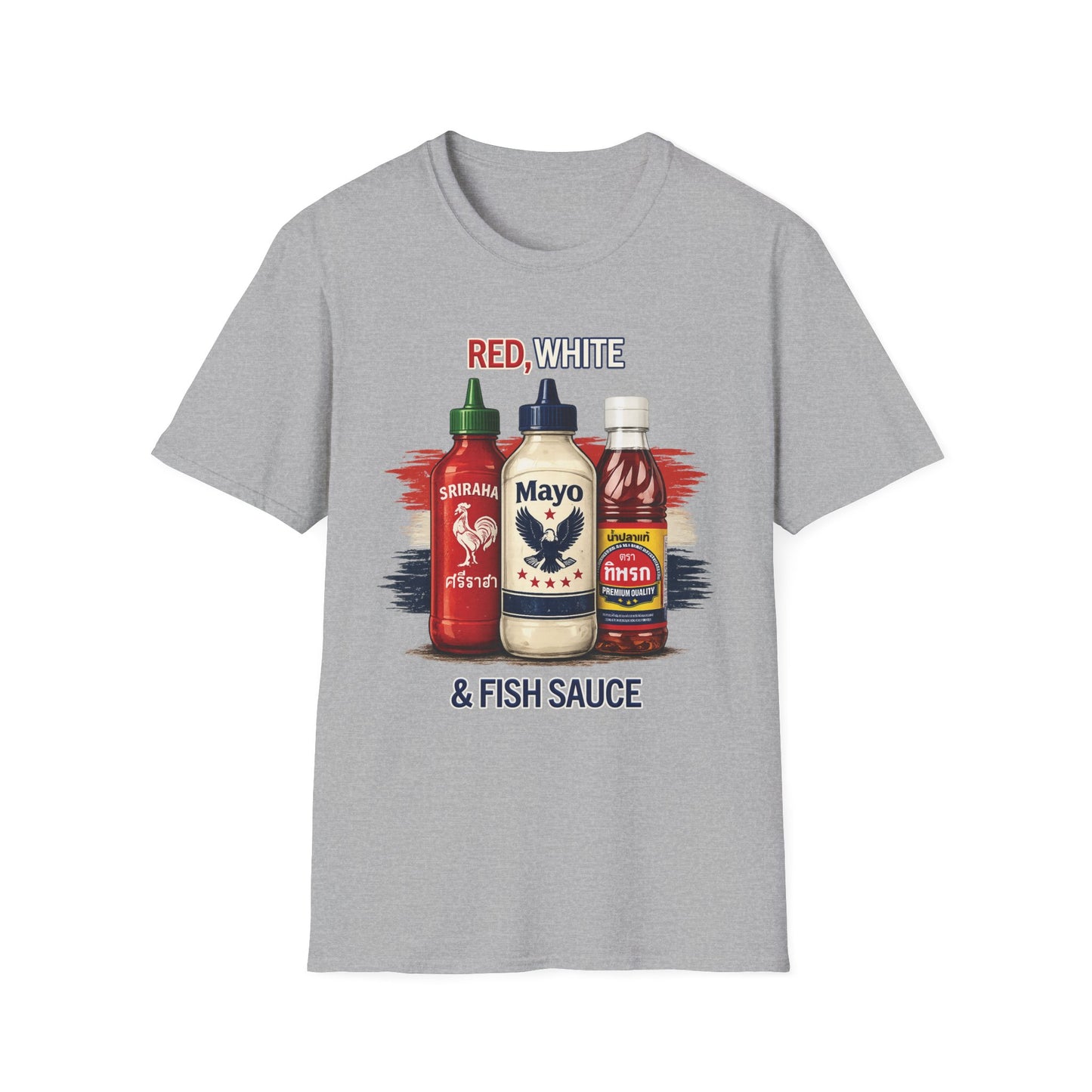 Red, White & Fish Sauce Unisex SoftStyle Tee