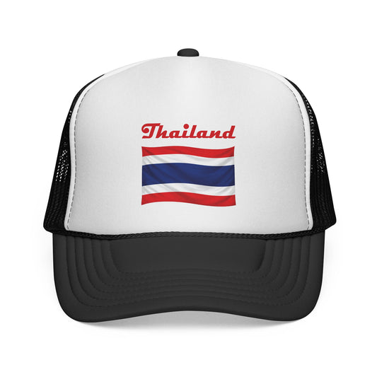Thailand with Thai Flag Printed Trucker Caps