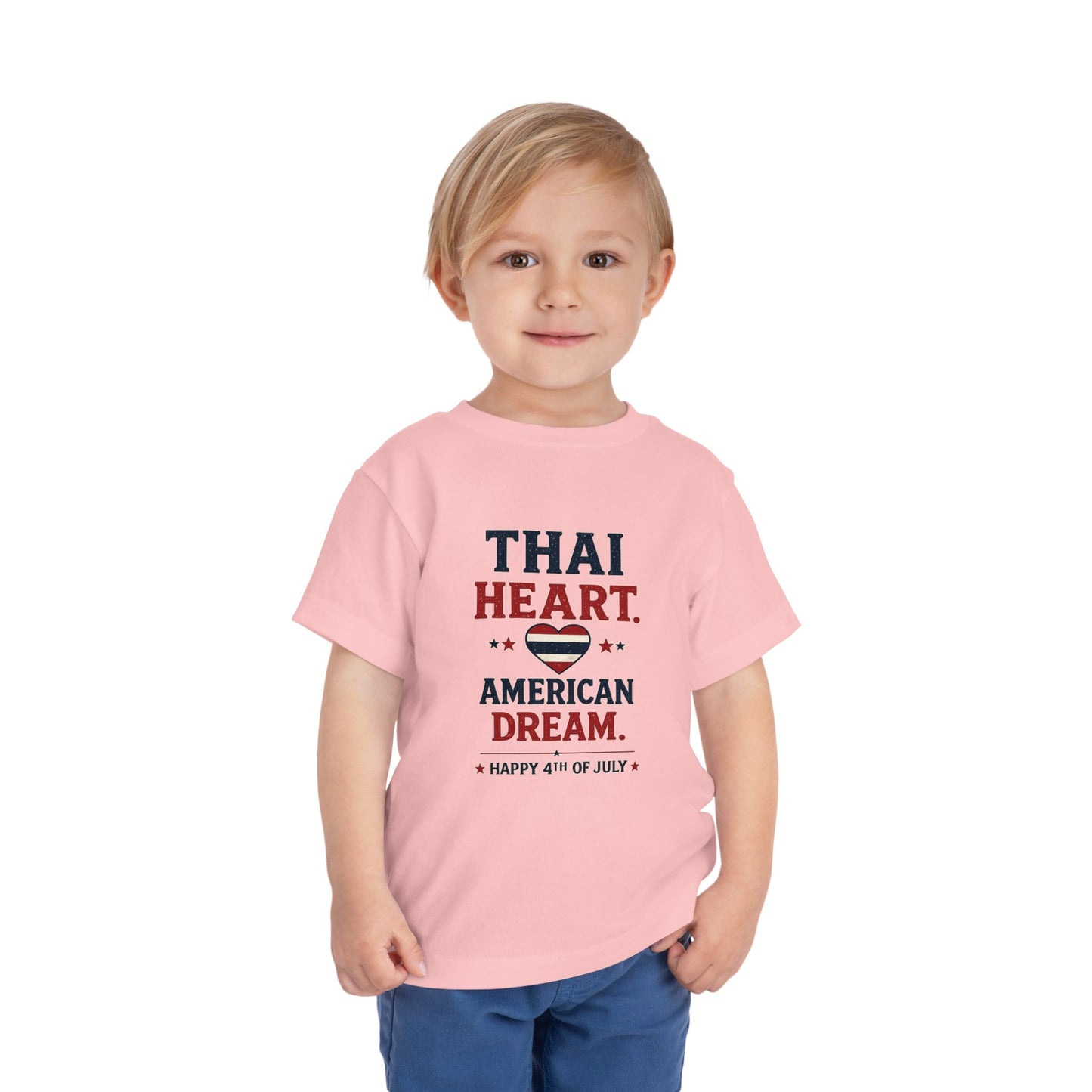 Thai Heart, American Dream 4th of July Toddler Kids Tee