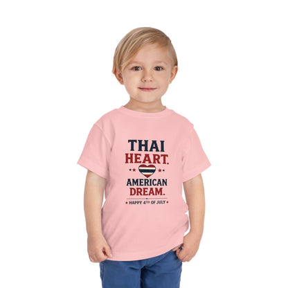 Thai Heart, American Dream 4th of July Toddler Kids Tee