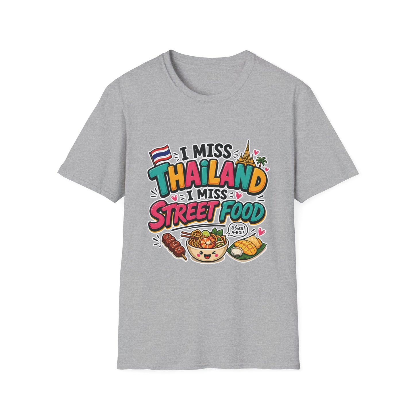 I Miss Thailand I Miss Street Food Unisex Softstyle T-Shirt