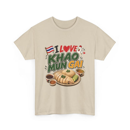 I Love Khao Mun Gai Unisex Heavy Cotton Tee