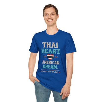 Thai Heart. American Dream. 4th of July Unisex Tee