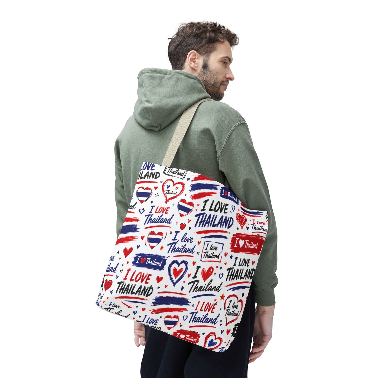 I love Thailand Tote Bag Wide Bottom