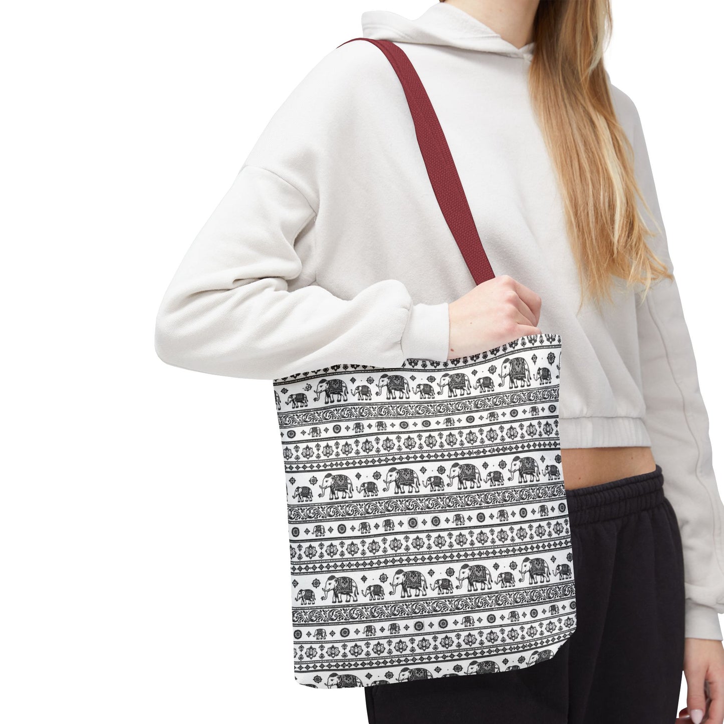 Thai Elephant Tote Bag - Patterned AOP
