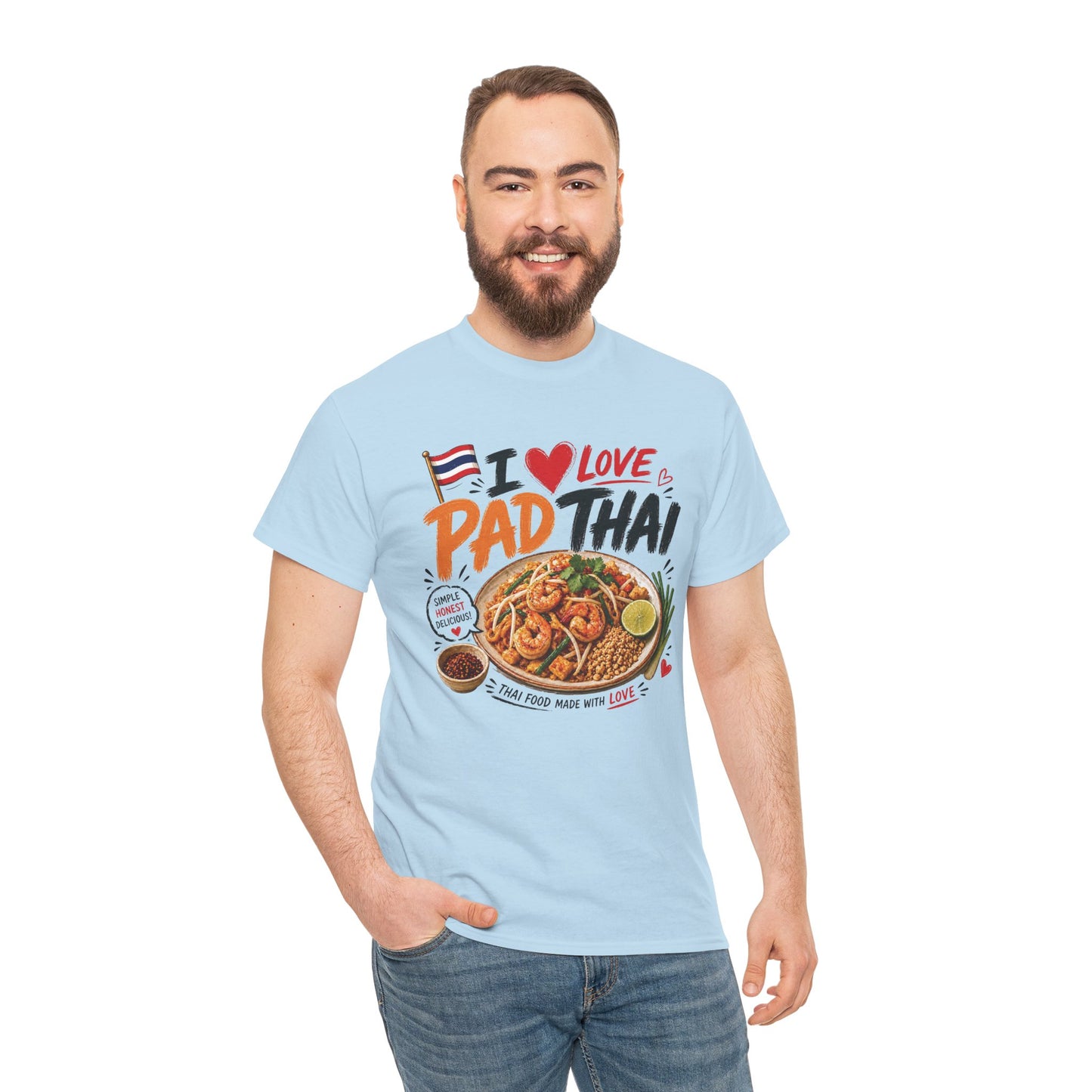 I Love Pad Thai Unisex Heavy Cotton Tee
