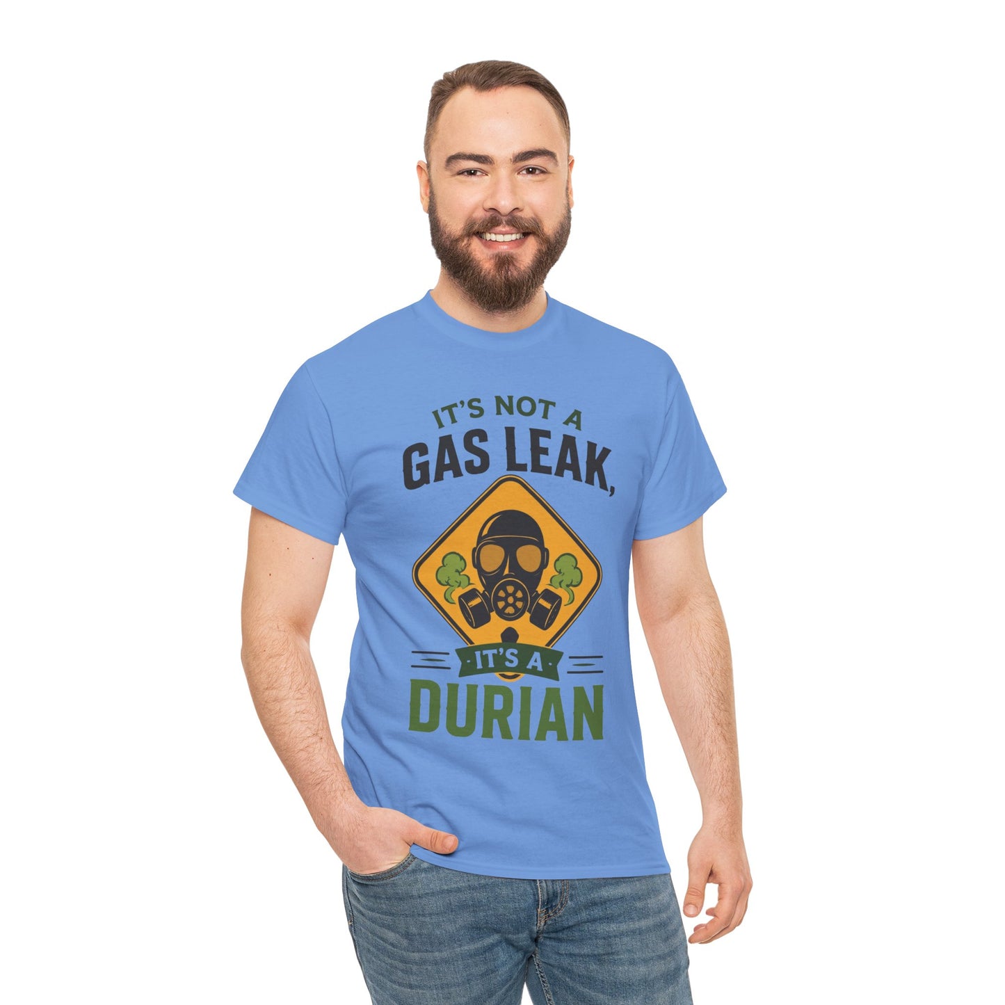 It's Not a Gas Leak, It's a Durian Mask Unisex Heavy Cotton Tee