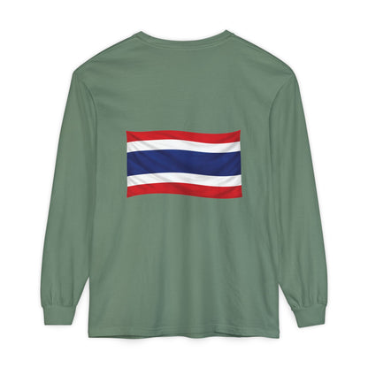 Thailand Flag (back only) Long Sleeve T-Shirt