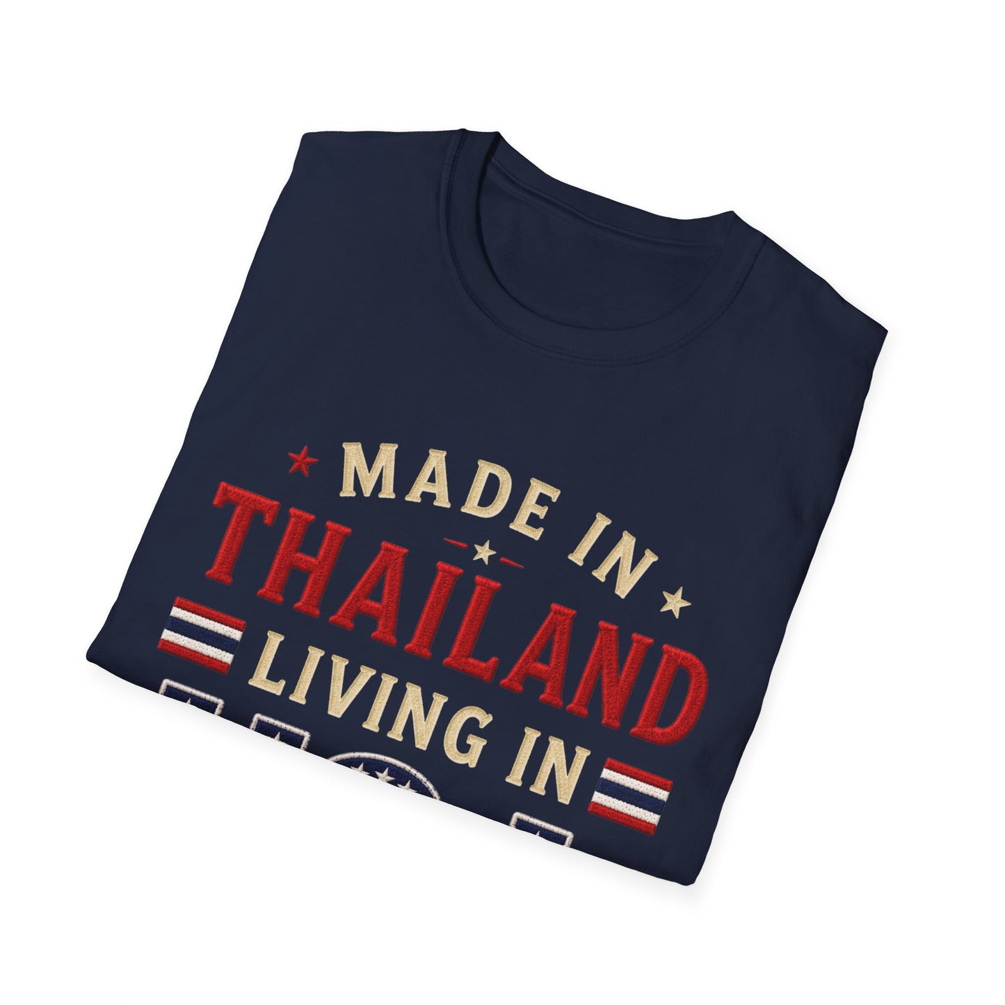 Made in Thailand, Living in USA Unisex Softstyle Tee