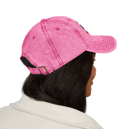 TH+US Flags Vintage Embroidered Baseball Cap