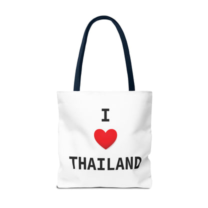 I heart Thailand with Thailand flag Tote Bag (AOP)