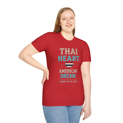 Thai Heart. American Dream. 4th of July Unisex Tee