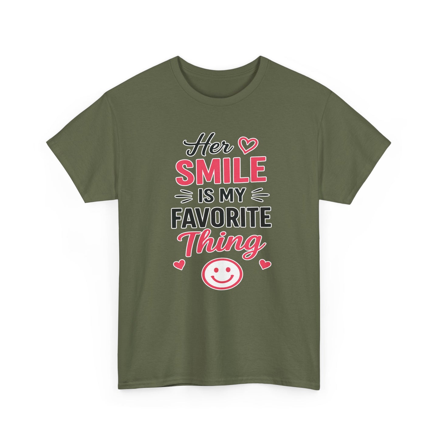 Her Smile Is My Favorite Thing Heavy Cotton Tee