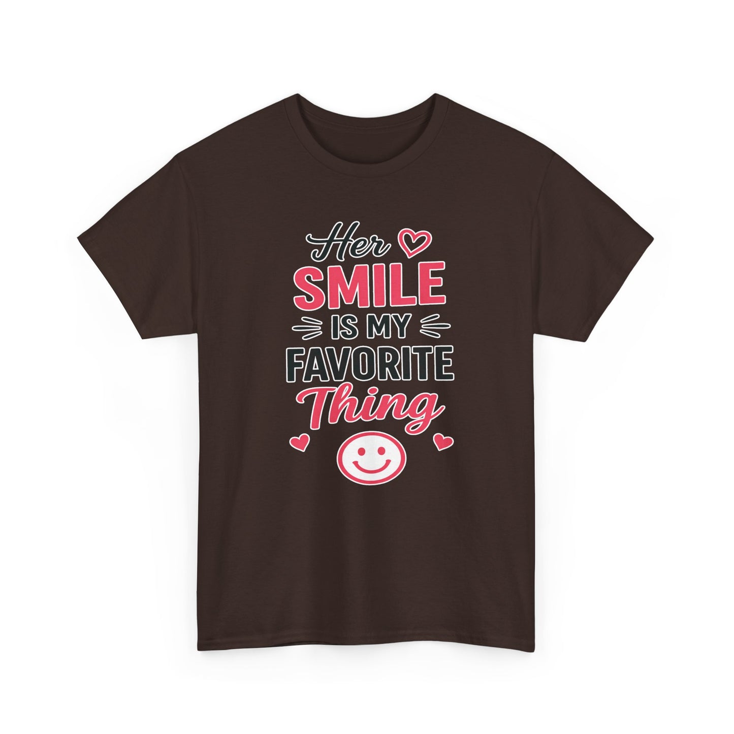 Her Smile Is My Favorite Thing Heavy Cotton Tee