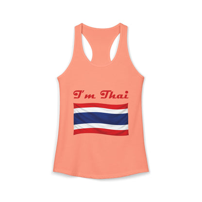 I'm Thai, of course I eat durian Women's Ideal Racerback Tank