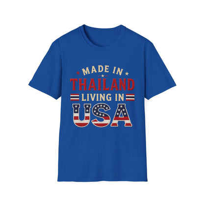 Made in Thailand, Living in USA Unisex Softstyle Tee