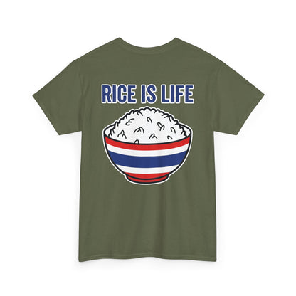 Rice is Life (Back) Heavy Cotton Tee