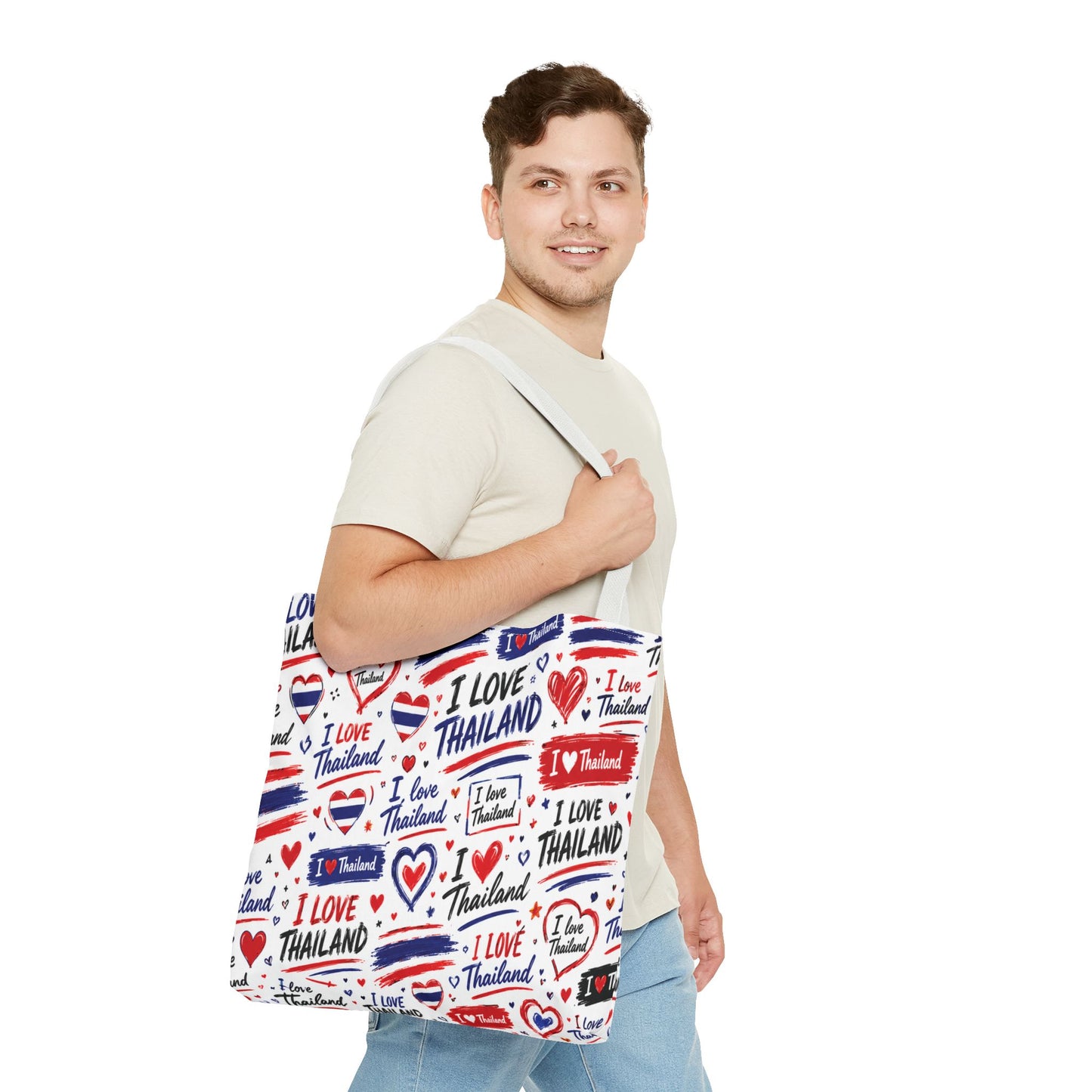 I love Thailand Tote Bag Wide Bottom