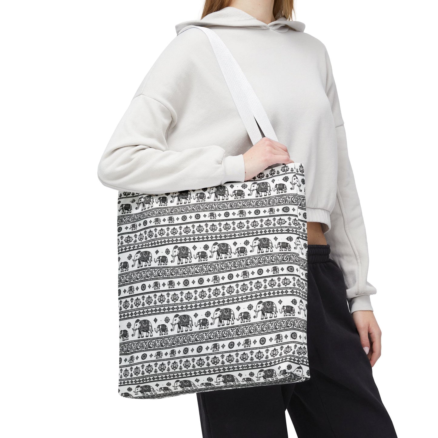 Thai Elephant Tote Bag - Patterned AOP