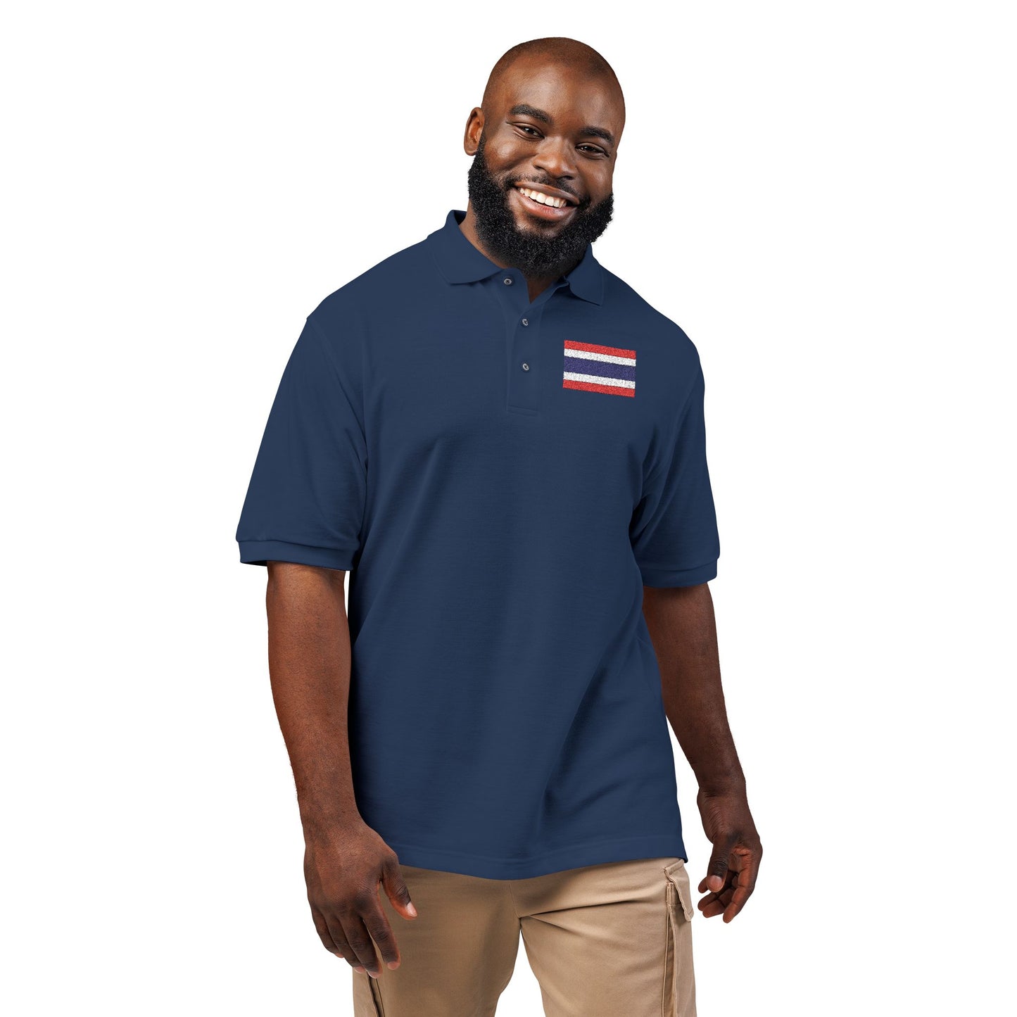 Thailand Flag Polo Shirt (Embroidery)