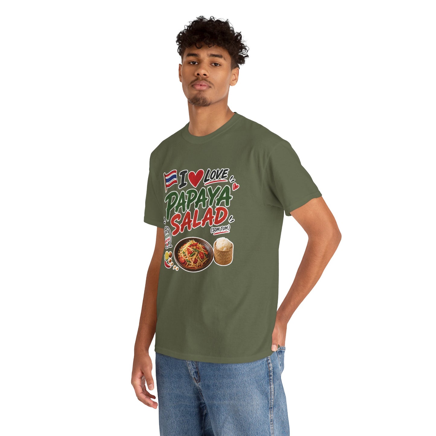 I Love Papaya Salad Unisex Tee