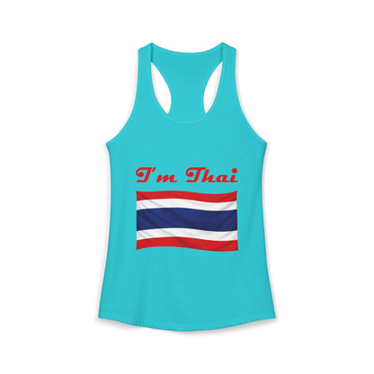 I'm Thai, of course I eat durian Women's Ideal Racerback Tank