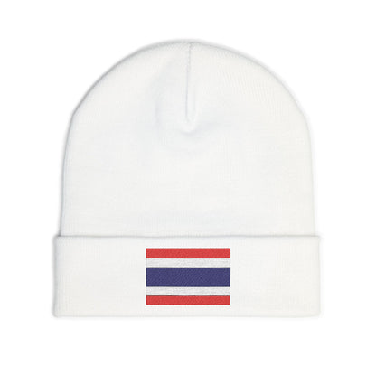 Thailand Flag Knit Beanie (Embroidery)